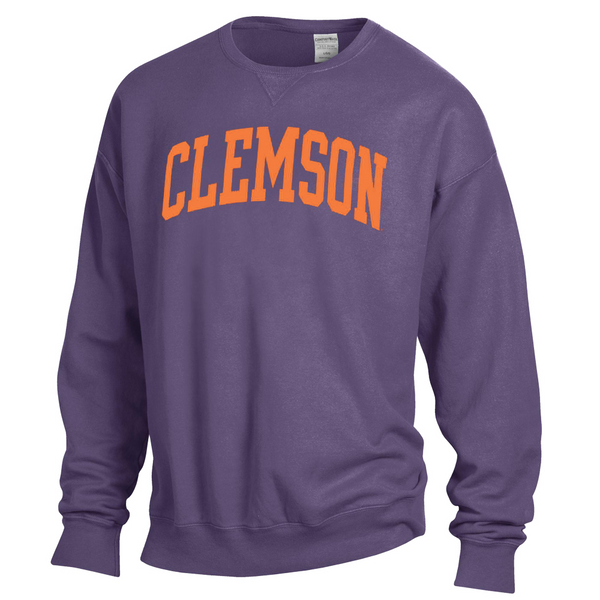 Clemson Comfort Wash Arch Crewneck
