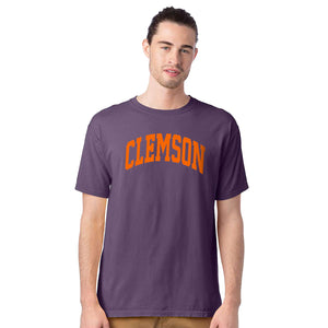 Clemson Comfort Wash Arch Tee - PURPLE
