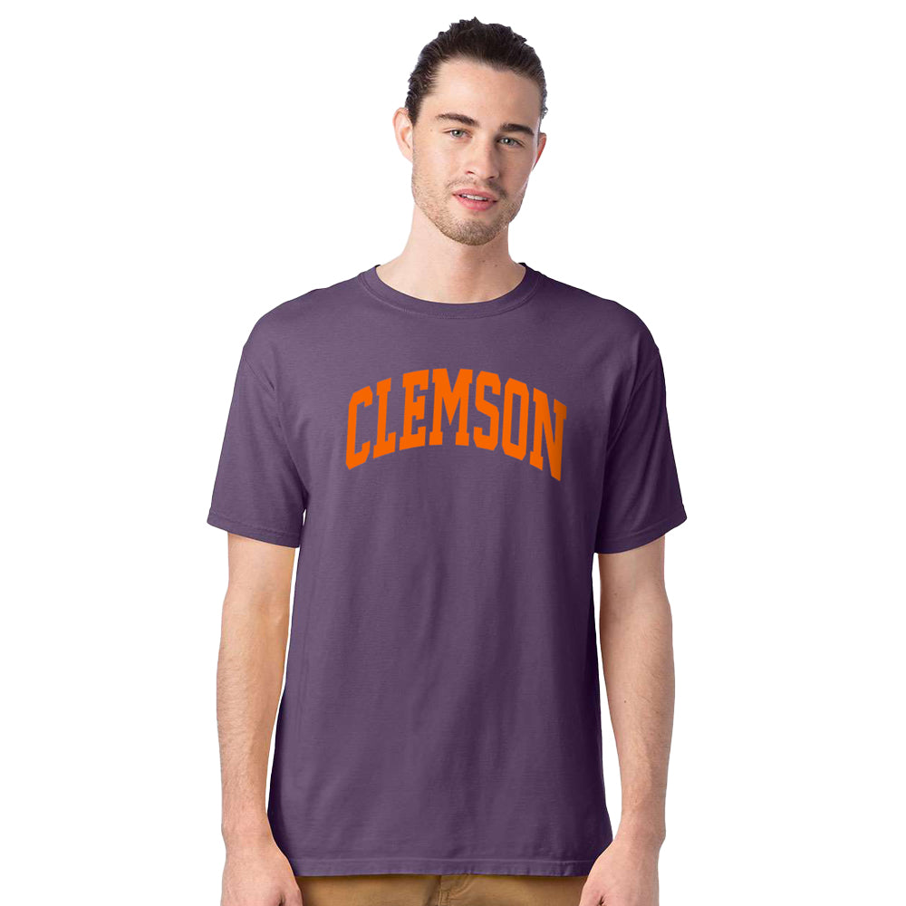 Clemson Comfort Wash Arch Tee - PURPLE