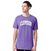 Clemson Comfort Wash Arch Tee - LT PURPLE