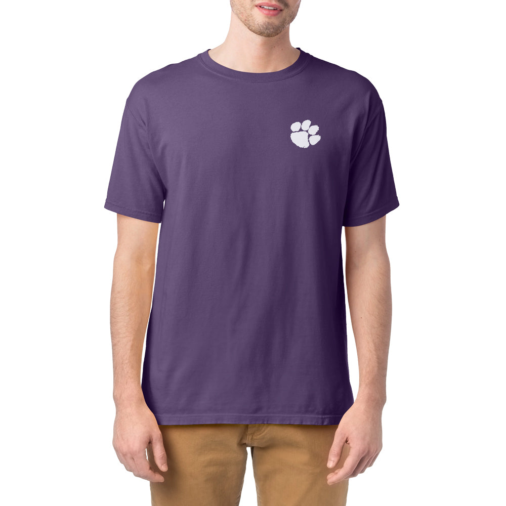 Clemson Comfort Wash Camo Duck Tee - PURPLE