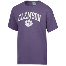 Clemson Comfort Wash Classic Tee - PURPLE