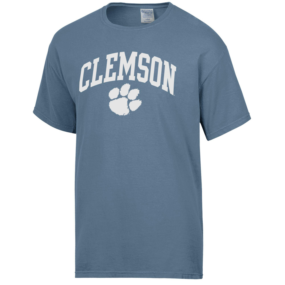 Clemson Comfort Wash Classic Tee - DENIM