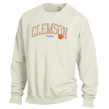 Clemson Comfort Wash Crewneck - KHAKI