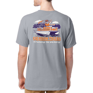 Clemson Comfort Wash Cruising To Victory Tee - SLVRSTN