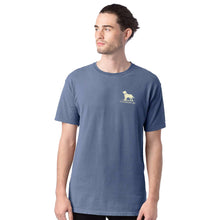 Clemson Comfort Wash Dog on Dock Tee - DENIM
