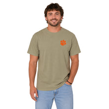 Clemson Comfort Wash Dog with Duck Tee - KHAKI