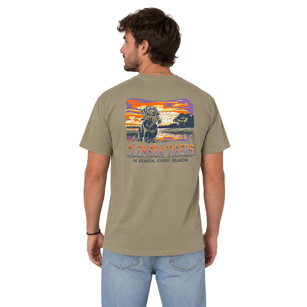 Clemson Comfort Wash Dog with Duck Tee
