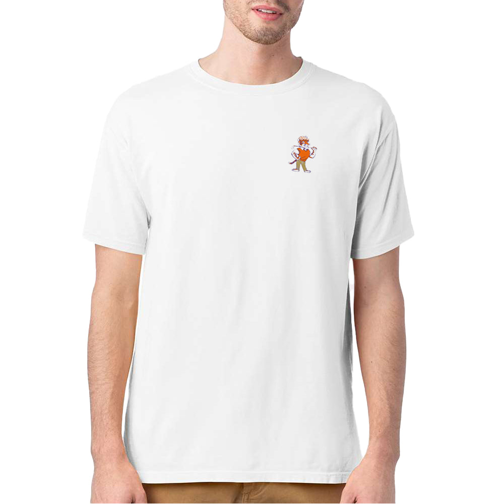 Clemson Comfort Wash Hole In One Tee - WHITE