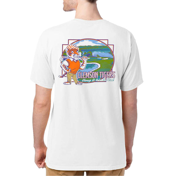 Clemson Comfort Wash Hole In One Tee