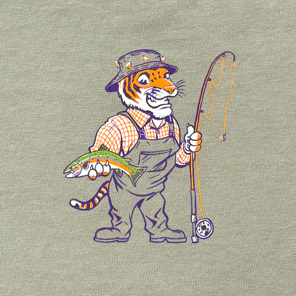 Clemson Comfort Wash Hooked On Clemson Tee - FADE FTG
