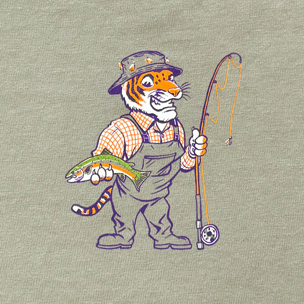 Clemson Comfort Wash Hooked On Clemson Tee - FADE FTG