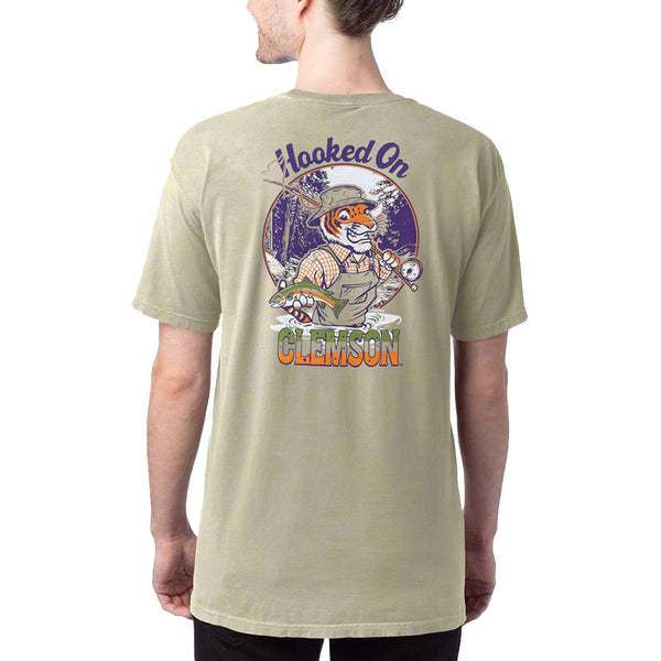 Clemson Comfort Wash Hooked On Clemson Tee
