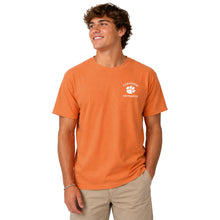 Clemson Comfort Wash Land of the Free Tee - ORANGE
