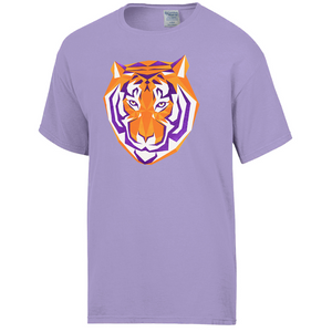 Clemson Comfort Wash Mosaic Tiger Tee - LT PURPLE