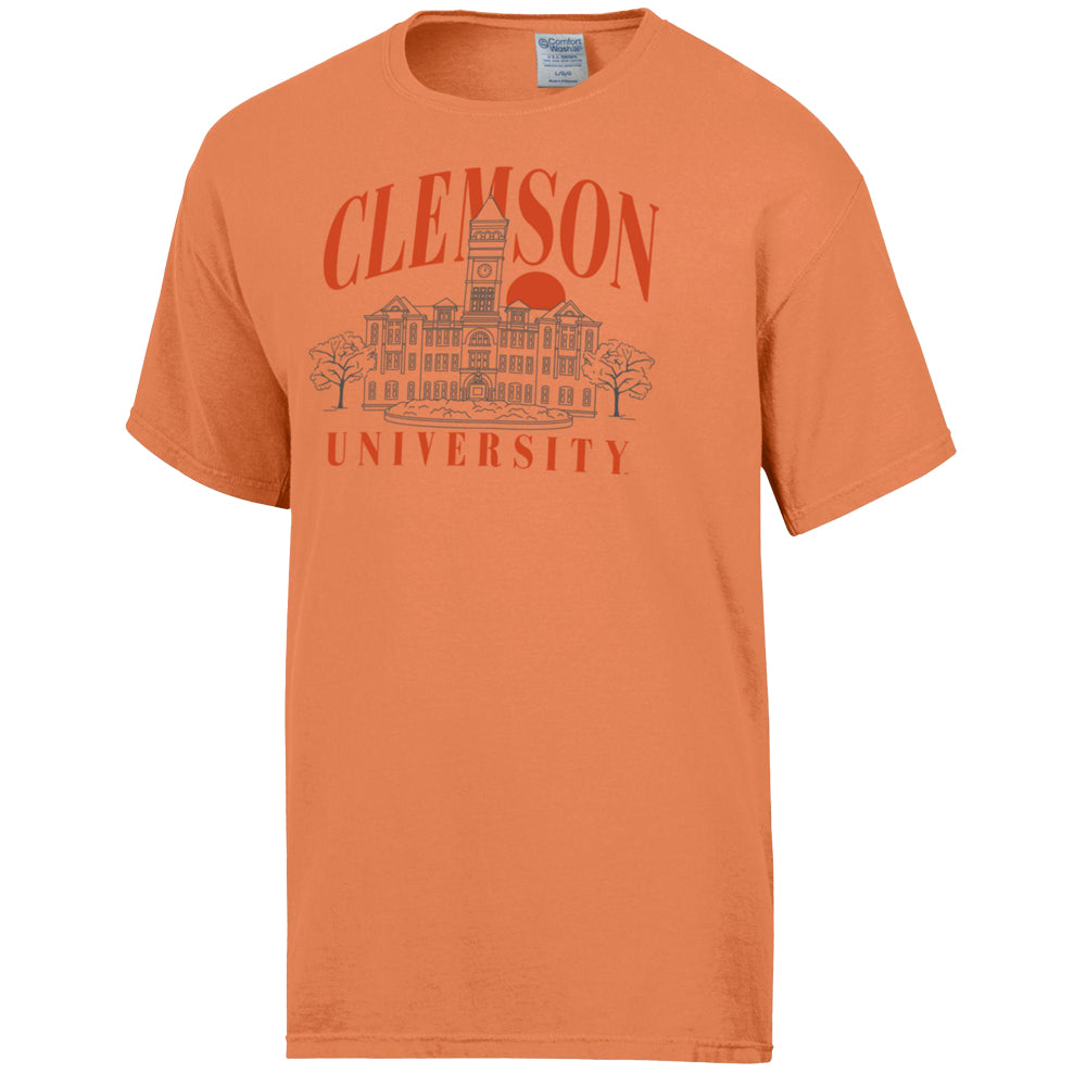 Clemson Comfort Wash Old Main Tee