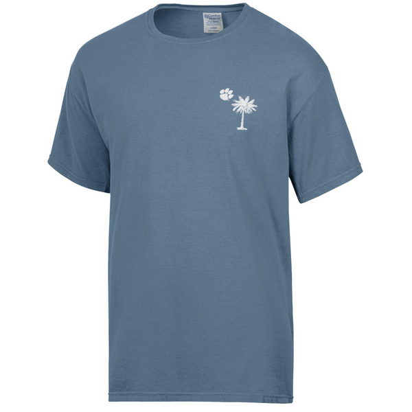 Clemson Comfort Wash Palmetto Tee - DENIM
