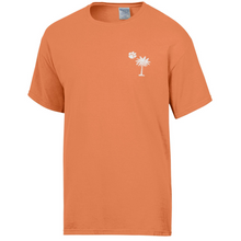 Clemson Comfort Wash Palmetto Tee - LT ORANGE
