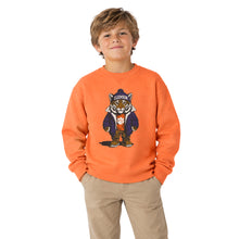Clemson Comfort Wash Youth Teddy Tiger Crewneck