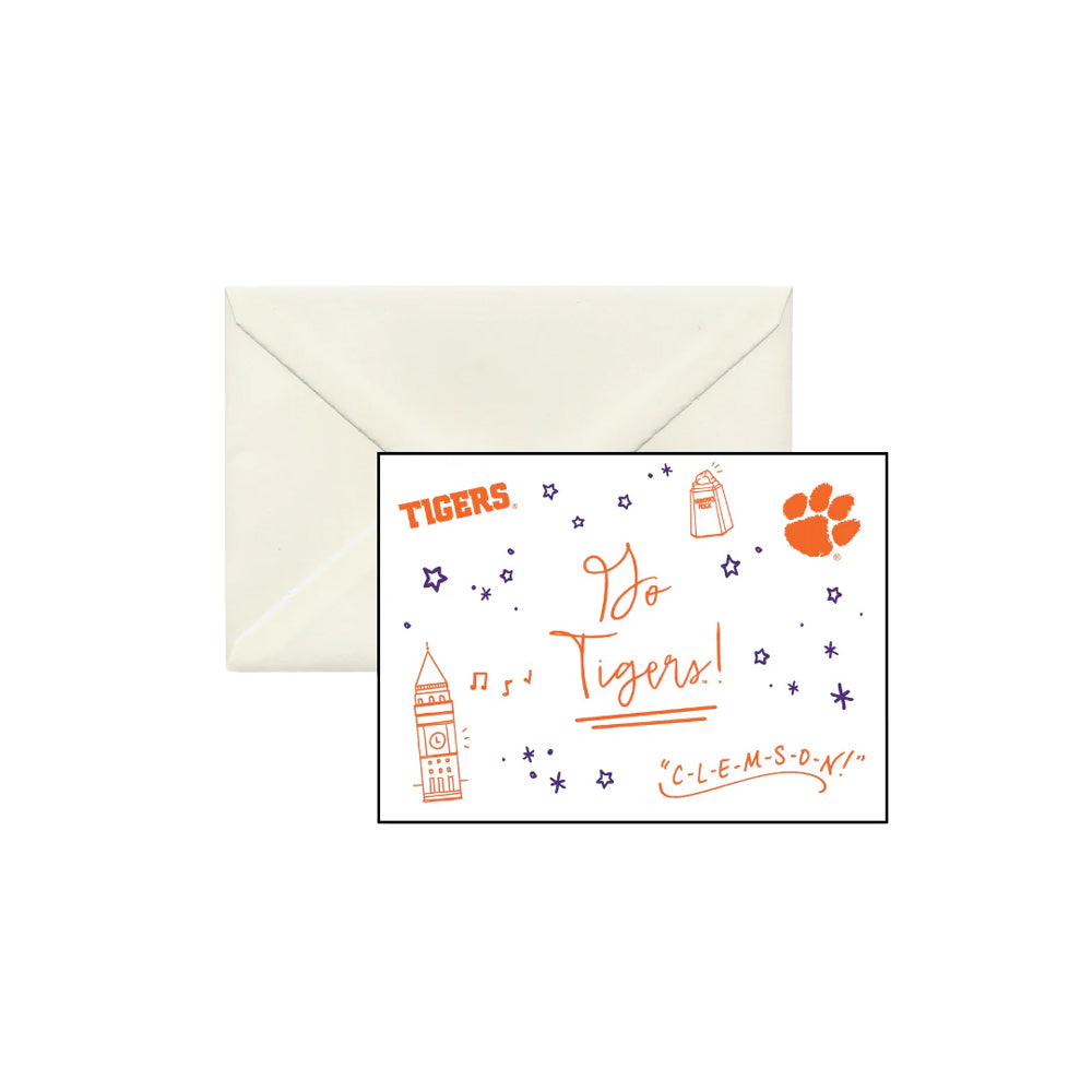 Clemson Confetti Boxed Note Cards