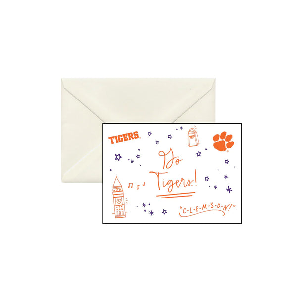Clemson Confetti Boxed Note Cards