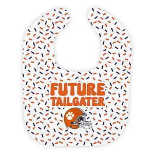 Clemson Confetti Print Bib