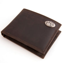 Clemson Crazy Horse Passcase Wallet