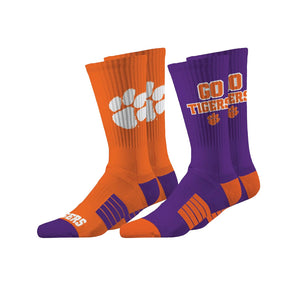 Clemson Crew 2-Pack Socks