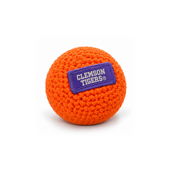 Clemson Crocheted Hacky Sack - ORANGE