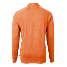 Clemson Cutter & Buck Adapt Eco Heathered 1/4 Zip  - ORANGE