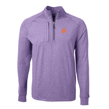 Clemson Cutter & Buck Adapt Eco Heathered 1/4 Zip 