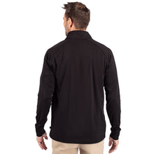 Clemson Cutter & Buck Adapt Paw Quarter-Zip - BLACK