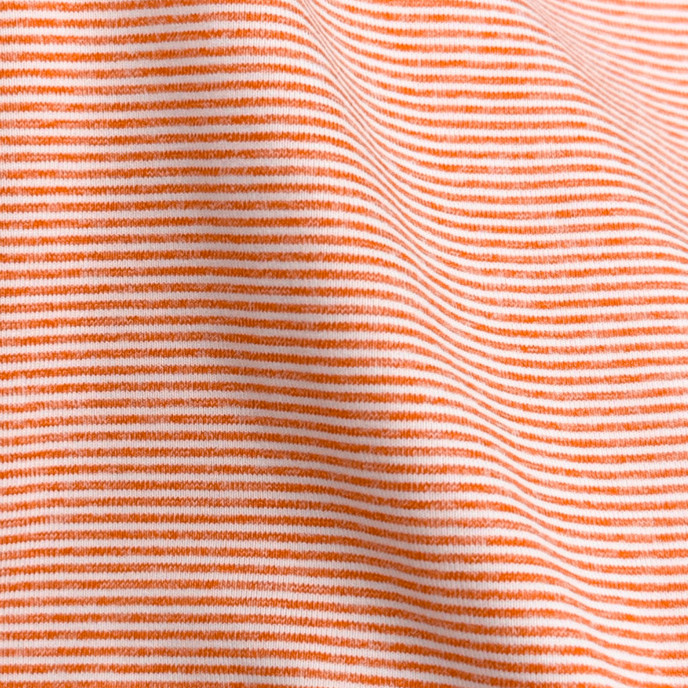 Clemson Cutter & Buck Adapt Striped Quarter-Zip - ORANGE