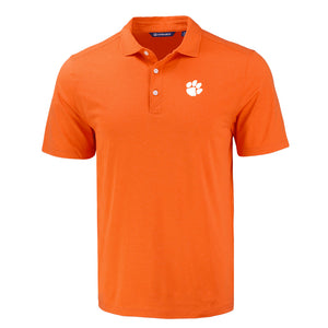 Clemson Cutter & Buck Coastline Epic Comfort Polo - ORANGE