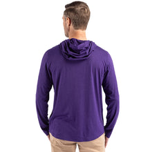 Clemson Cutter & Buck Coastline Hooded Tee - PURPLE