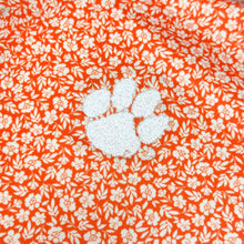 Clemson Cutter & Buck Eco Flora Print Polo - ORANGE