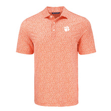 Clemson Cutter & Buck Eco Flora Print Polo