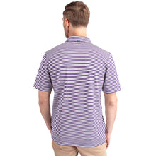Clemson Cutter & Buck Featherlite Pique Paw Polo - PURPLE