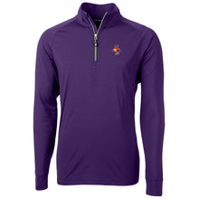 Clemson Cutter & Buck Fighting Tiger Adapt Quarter Zip - PURPLE