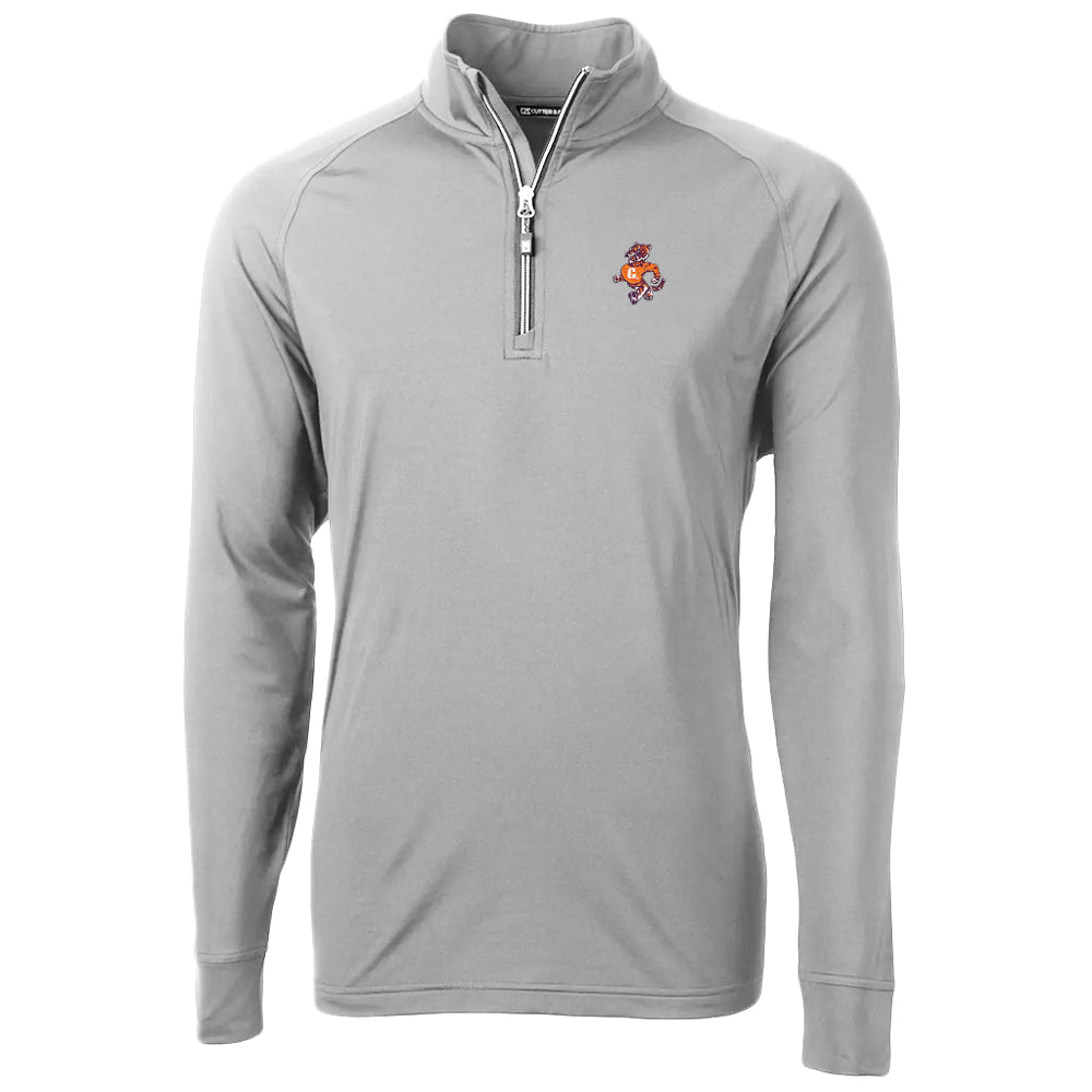 Clemson Cutter & Buck Fighting Tiger Adapt Quarter Zip