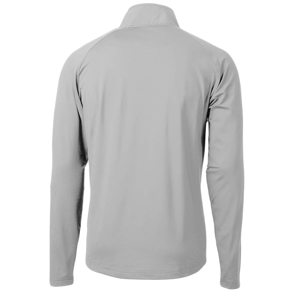 Clemson Cutter & Buck Fighting Tiger Adapt Quarter Zip - SILVER