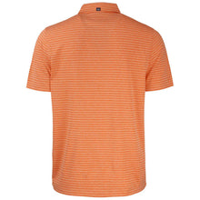 Clemson Cutter & Buck Fighting Tiger Heather Stripe Polo - ORANGE