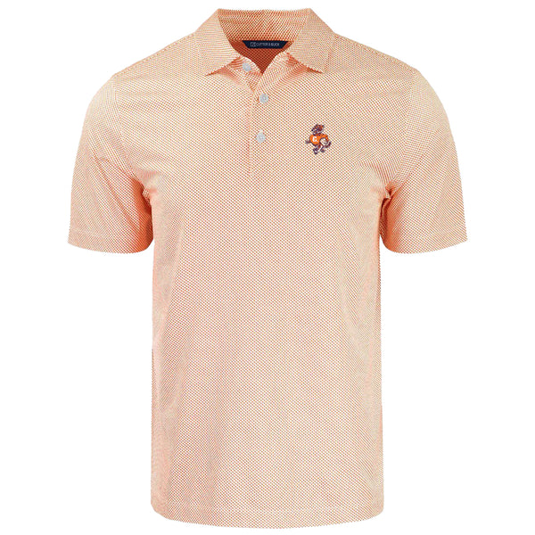 Clemson Cutter & Buck Fighting Tiger Symmetry Polo - ORANGE