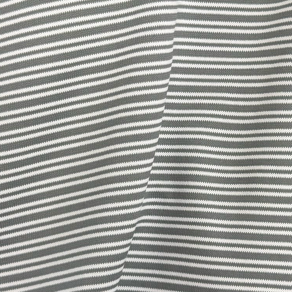 Clemson Cutter & Buck Forge Double Stripe Quarter-Zip - LT GREY