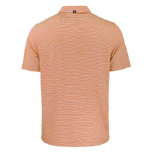 Clemson Cutter & Buck Forge Eco Double Stripe Polo - ORANGE