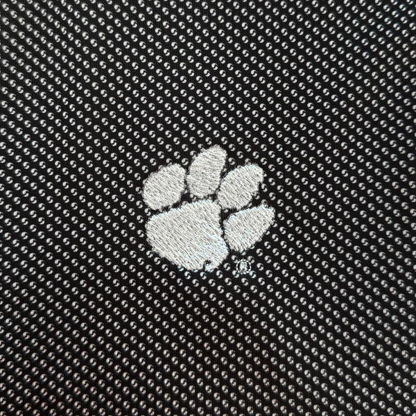 Clemson Cutter & Buck Pike Eco Symmetry Polo - BLACK