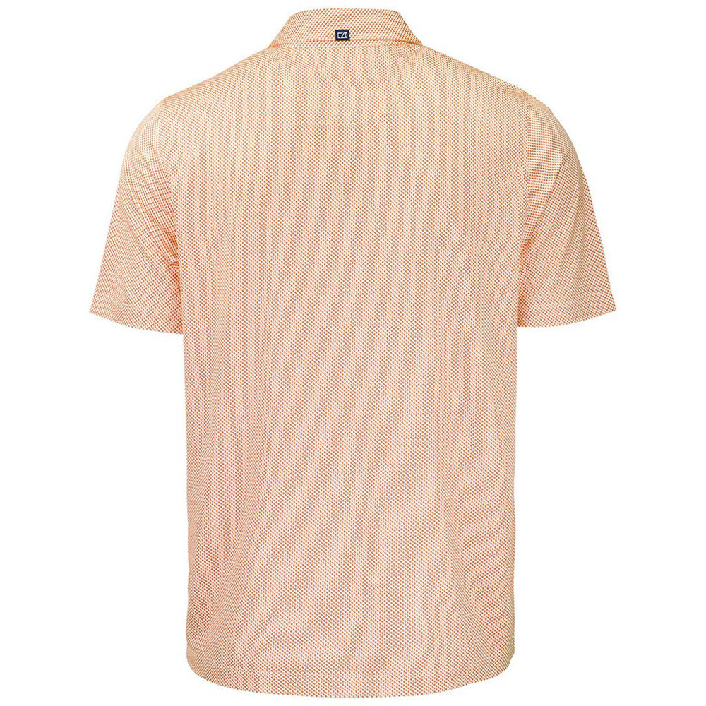 Clemson Cutter & Buck Pike Eco Symmetry Polo - ORANGE