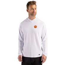 Clemson Cutter & Buck Prospect Hooded Tee - WHITE