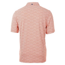Clemson Cutter & Buck Vault Tiger Botanical Polo - ORANGE