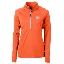Clemson Cutter & Buck Women's Adapt Eco 1/2 Zip Pullover
